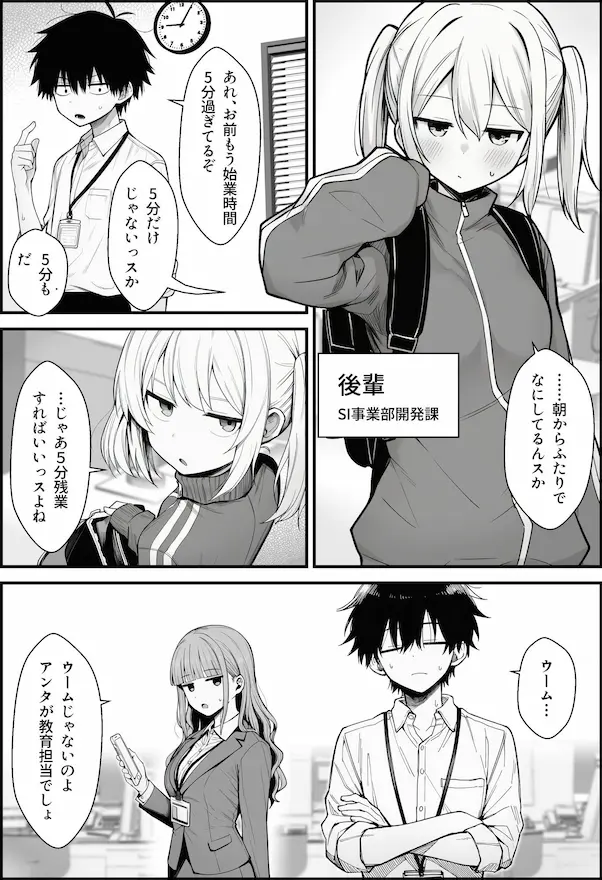 やる気のないZ世代後輩を着替＆催●アプリでこらしめる話の後輩画像